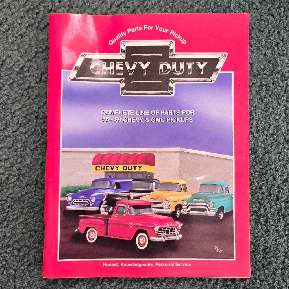 Chevy Duty Catalog 28 Parts for‎ 1955-1959 Chevy GMC Pickups Vintage Restoration
